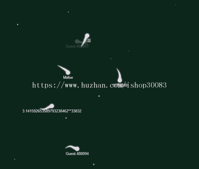 【网页在线】多人互动小蝌蚪匿名聊天室源码