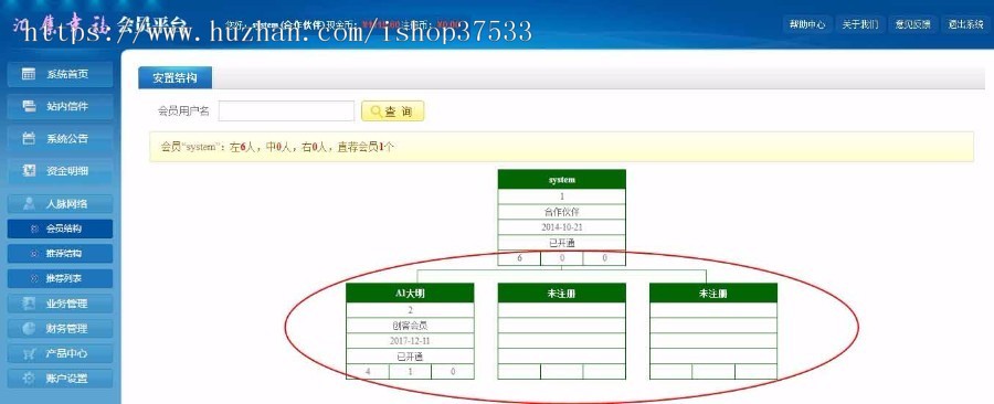PHP双轨直销系统/会员管理系统源码
