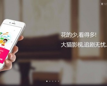 影视双端H5落地页动态预览引导下载介绍单页,影视类APP下载页面自适应手机端单页源码