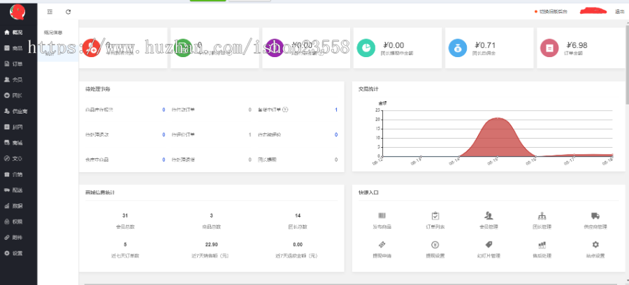 独立版社区团购直播小程序源码拼团团购积分商城会员卡菜谱短视频
