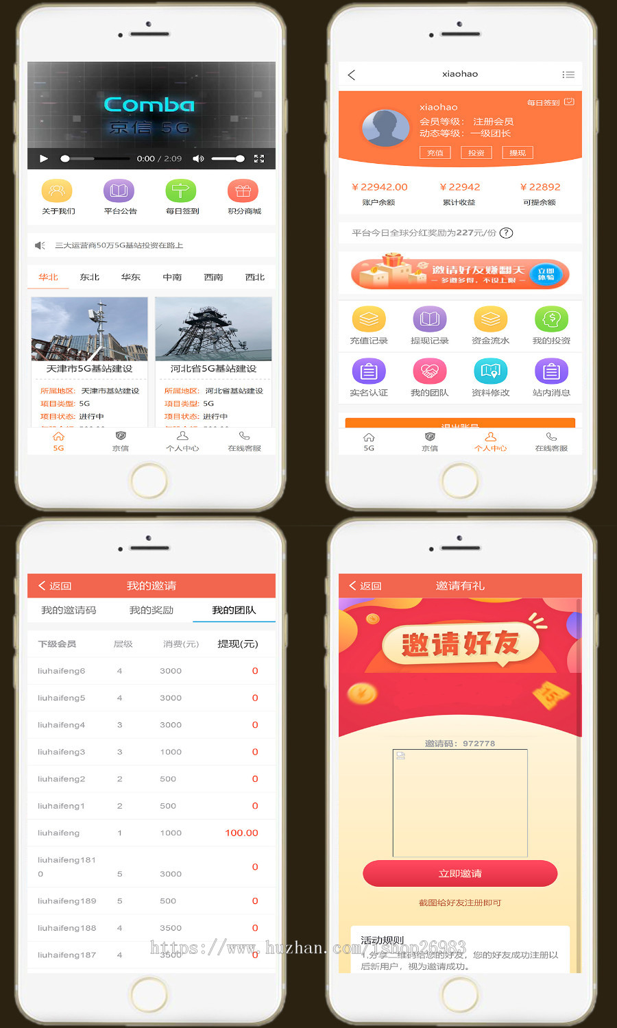 5G基站投资理财/大数据投资/电信联通移动基站建设/B2b理财分红