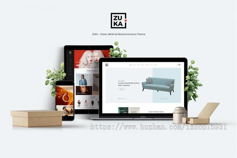 Wordpress简约轻型电商主题Zuka干净最小的WooCommerce主题