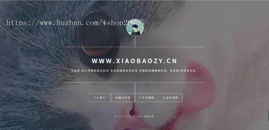 2021年一款简约的个人引导页自适应源码/导航源码/个人网站源码
