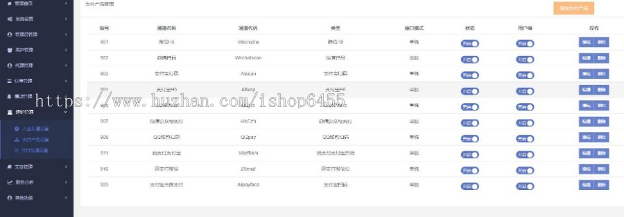 二开版聚合支付聚合支付系统/聚合支付源码/聚合支付系统支持易支付接口易支付运营版