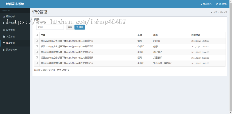java springboot新闻发布微信小程序源码