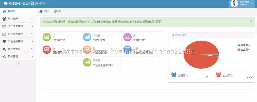 (修复版)人力资源网站源码 人才招聘系统 带安装文档