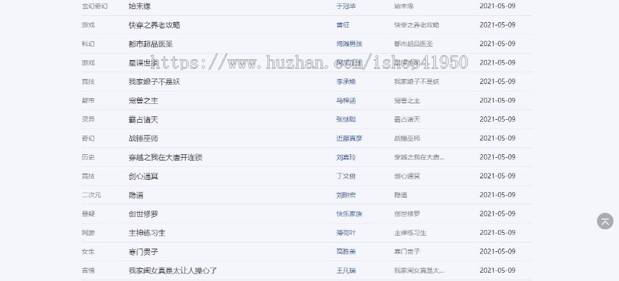 小旋风蜘蛛池站群模板html5自适应小说站群类型模板008蜘蛛池站群源码模板