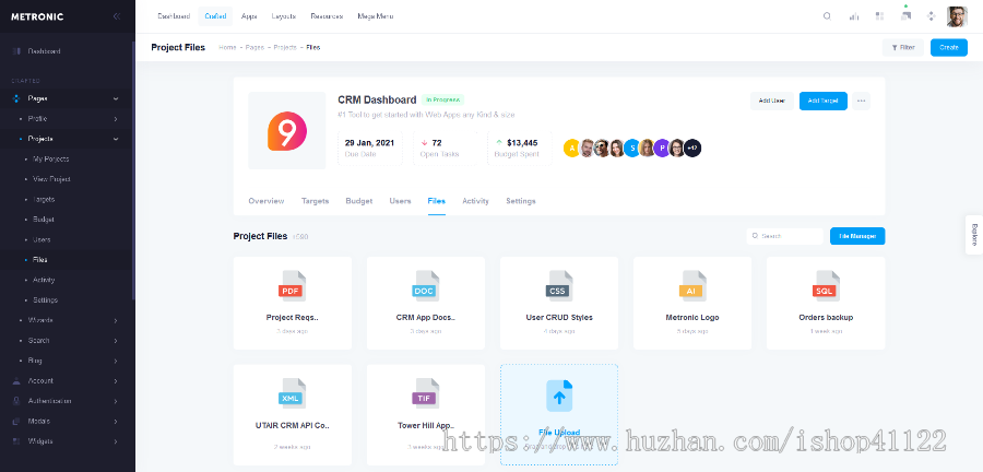 Metronicv8.0.3:强大的Bootstrap4Angular9ReactVueJS&Laravel自适应管理面