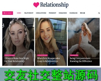 英文联盟整站模板 图片社交交友WordPresss网站主题风格 带采集器
