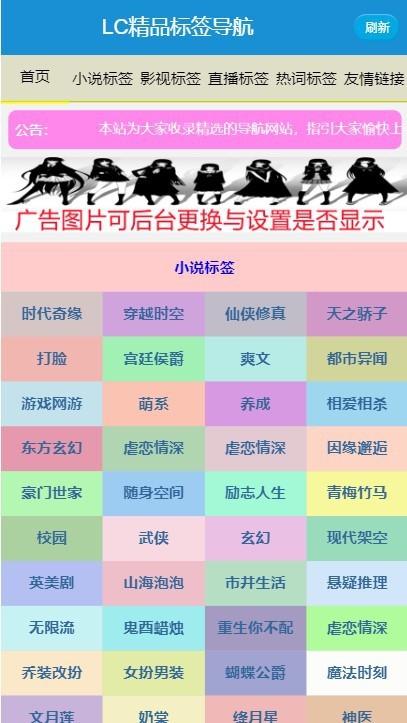 【原创开发】个性化网站标签导航推广页面,app下载推广引流源码,软件app导航页面d8