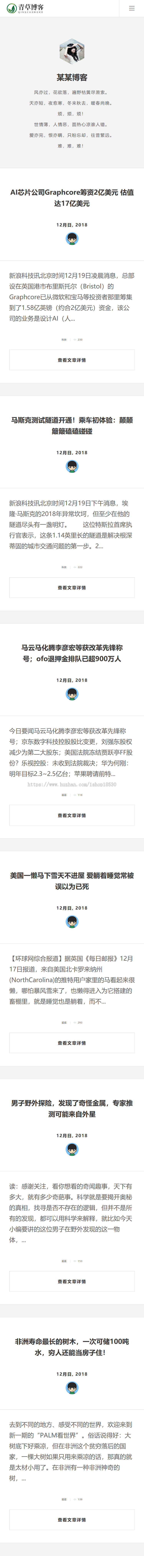 响应式极简个人博客自媒体类网站模板可扩展小程序【含1个域名商业授权】