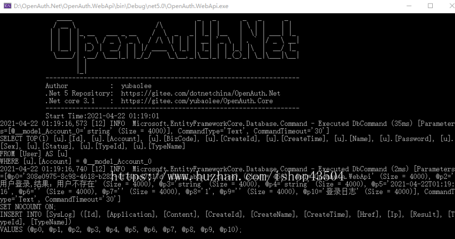.NetCore权限控制框架|.netcore+EFcore+autofac+quartz|支持sqlserver、mysql数
