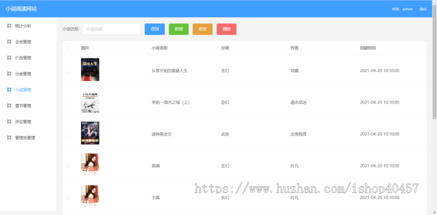 springboot vue小说阅读网站源码
