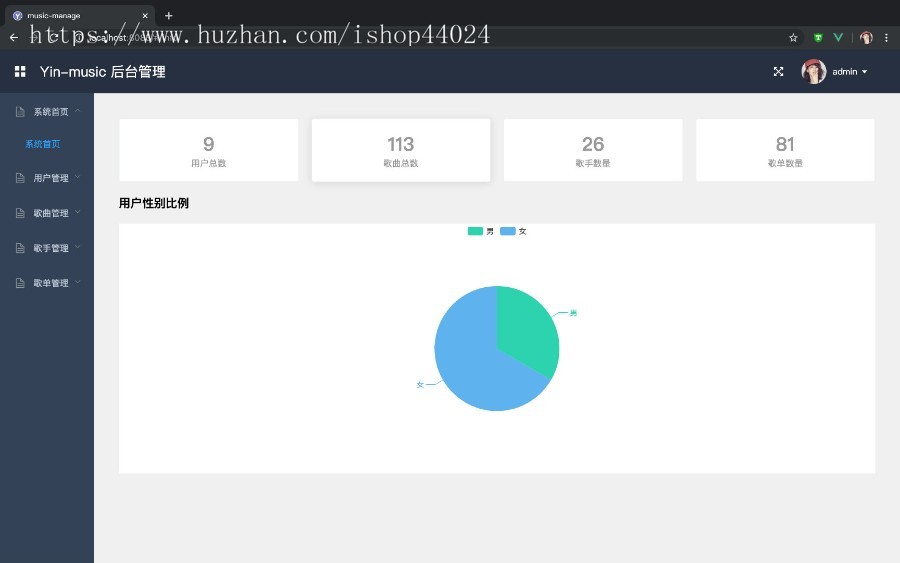 基于Spring boot+MyBatis+vue的音乐网