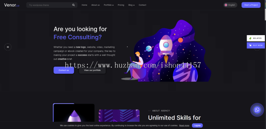 多用途企业网站CMS & 创意代理管理系统PHP源码