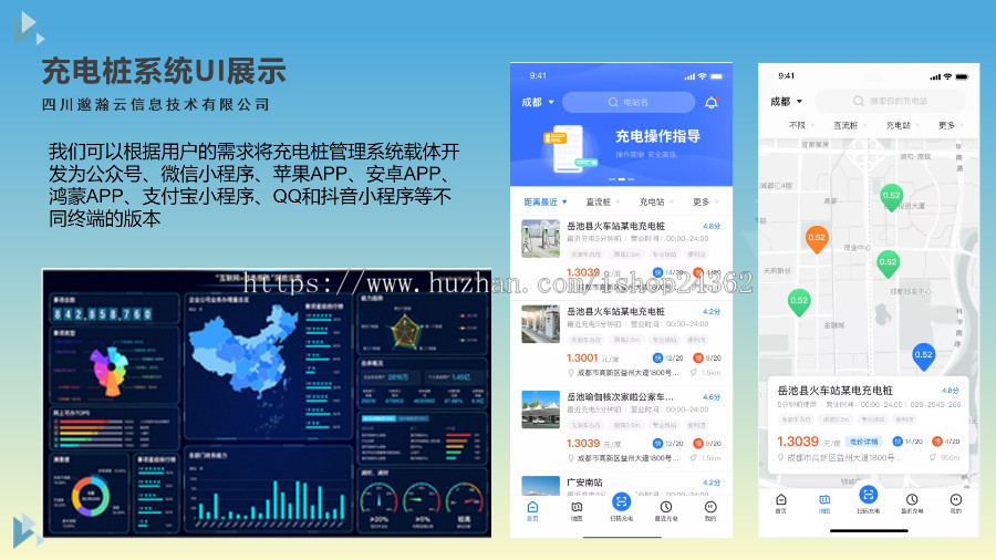 充电桩APP开发,充电小程序开发,共享充电桩管理系统,电动车app开发,充电桩监控平台
