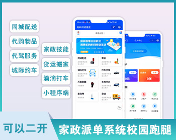 运营版本同城配送代购物品代驾服务城际约车家政技能货运搬家滴滴打车小程序