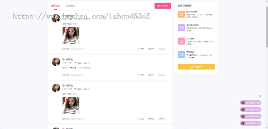 全新开发多语言交友网站,自适应可打包app