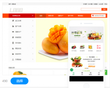 生鲜果蔬类网站建设网站设计商城模板建站