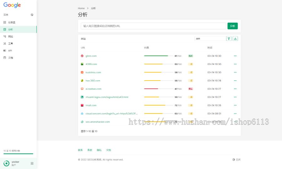 搜索引擎优化SEO分析系统-专业SEO报告和网站工具系统Saas版本