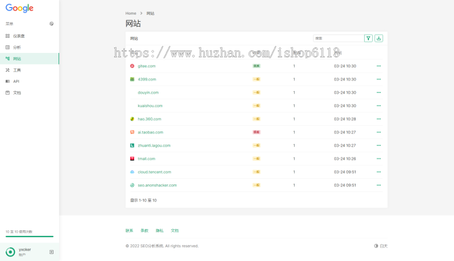 搜索引擎优化SEO分析系统-专业SEO报告和网站工具系统Saas版本