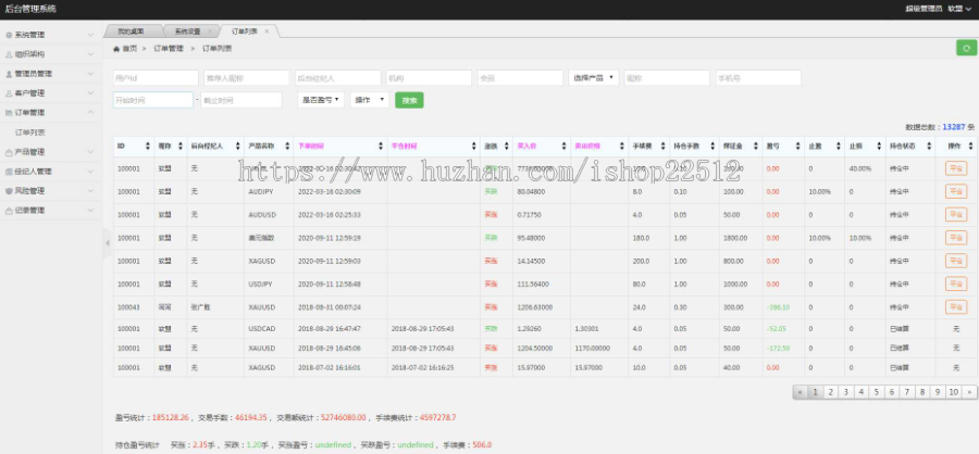 区块链金融外汇交易所带风险控制系统PC端/H5端/可封装APP/qkl1