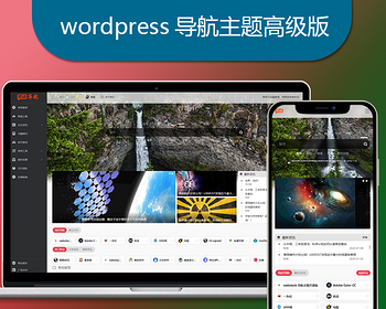 （2023修改版）Wordpress专业网址导航主题简约大气网站导航源码自适应手机wap端