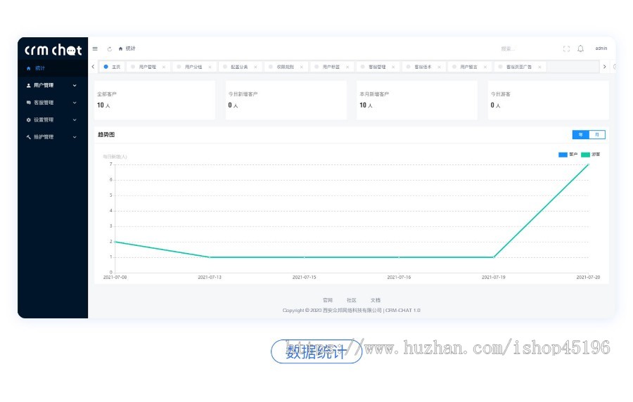 【带详细教程】全新thinkPHP客服系统 优雅外观