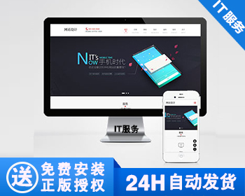 【正版】响应式网站建设软件开发小程序开发类网站模板