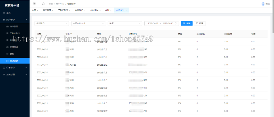 三方支付淘宝红包，个码，口令红包，单笔转账，当面付、支付宝微信原生、微信收款单