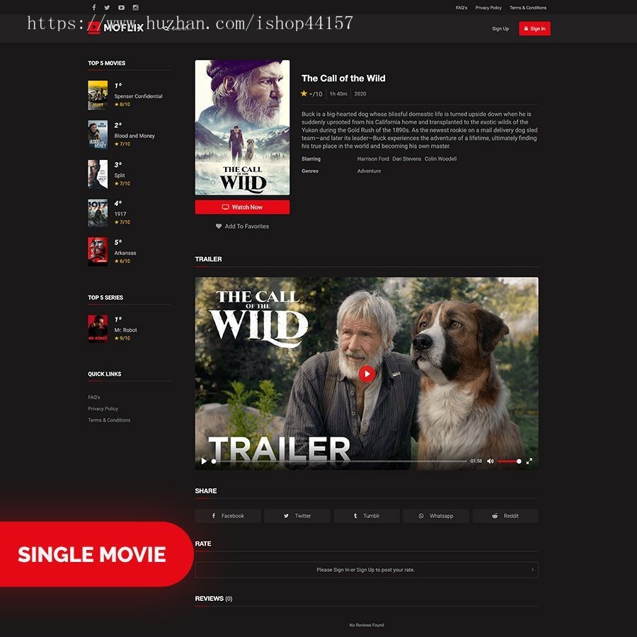 iFlix仿NetFlix影视门户系统电影电视剧在线节目观看PHP源码