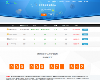 交易中心html页面模板
