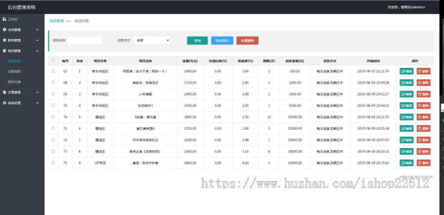 票房众筹投资理财自动分红系统修复版/分销推广/修复短信/会员等级加息/APP代码壳/qkl6