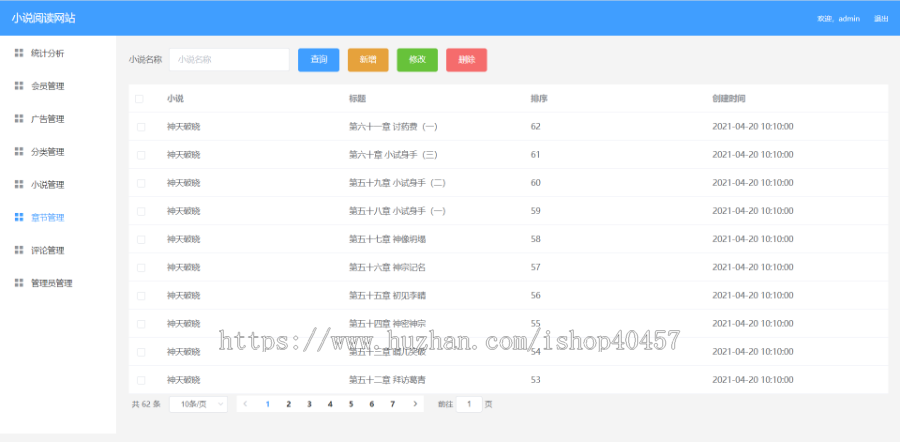 springboot uniapp小说阅读APP源码