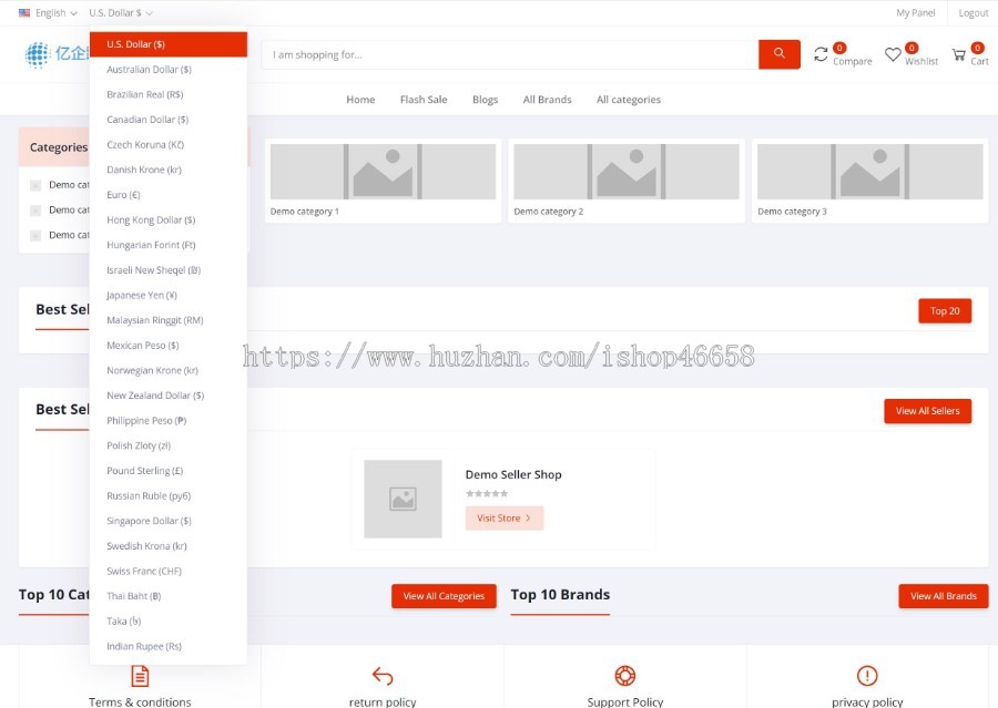 ActiveeCommerceCMS多商户跨境电商平台PHP源码V6.1.4|完美修复开源版