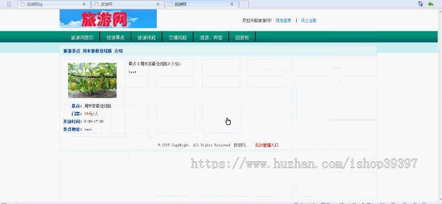 【毕设】asp.net20旅游网站(sqlserver)毕业设计