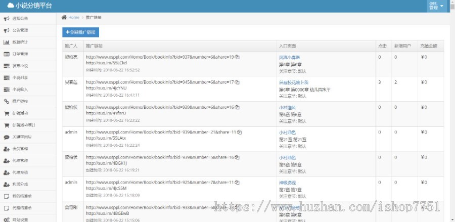 Thinkphp开发的微信小说源码/支持代理推广/公众号小说系统/含百部资源