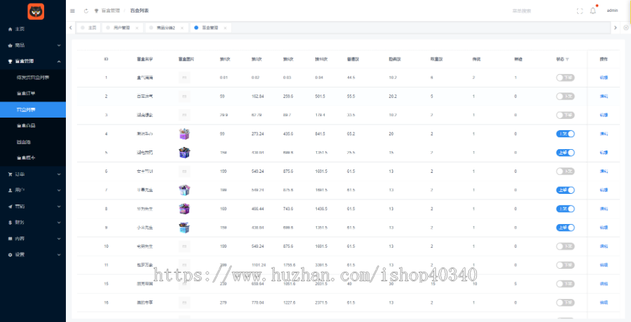 盲盒抽奖商城系统支持APP盲盒系统开源独立源码可二开定制