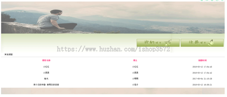 jsp 博客系统 源码 ssh java web mvc ssm sprinboot 程序开发