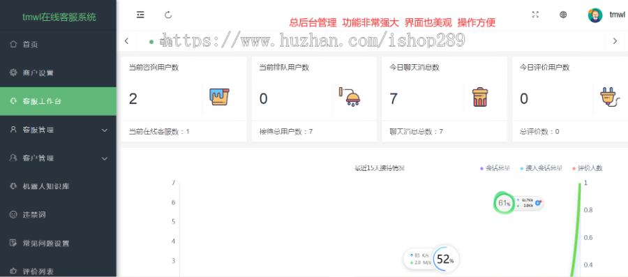 【高级版】网站在线客服系统IM即时聊天独立版微信公众号小程序APP在线聊天客服源码