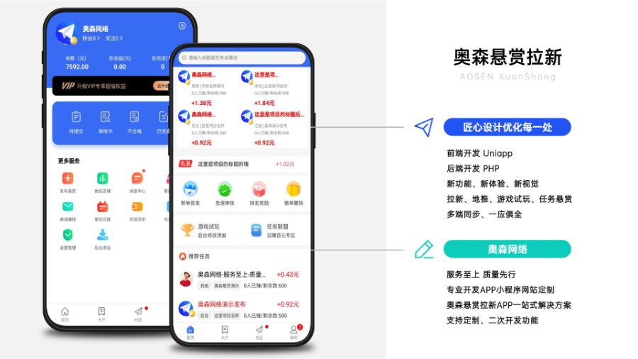 新款任务悬赏拉新地推论坛社区游戏试玩任务联盟众人帮威客兼职任务墙任务发布