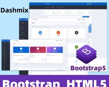 Bootstrap5 html后台管理面板前端主题UI框架