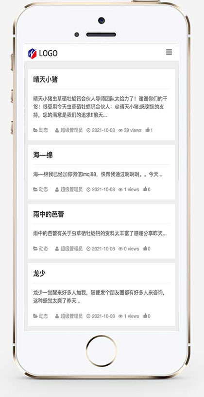 推荐 （自适应手机端）文章新闻系统网站模板 HTML5简洁个人博客类网站源码
