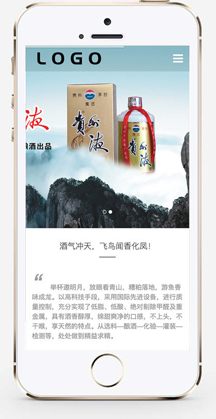推荐 (自适应手机版)黑色风格酒类网站模板 html5品牌精酿白酒企业类网站源码