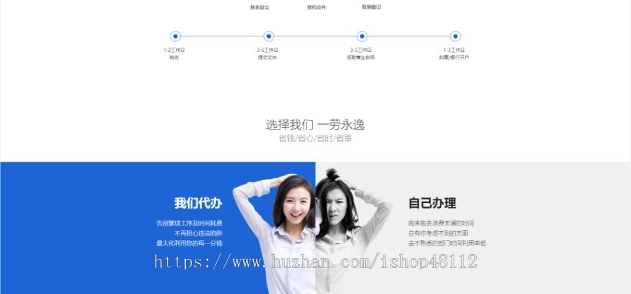 Thinkphp简单财税记账推广页网站模板源码 易优CMS内核(带后台+数据)