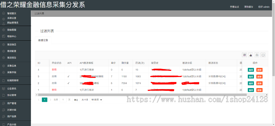 借之荣耀金融信息采集分发系统