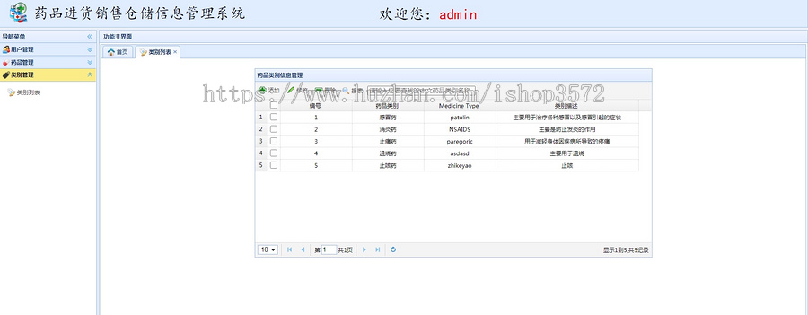 基于java ssm药品仓储管理 药店进销存管理源码发货包括:系统源码一份+