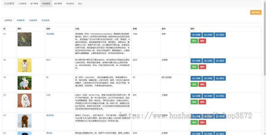 【在线宠物商城】基于SSM的javaweb在线宠物商城。eclipse和idea