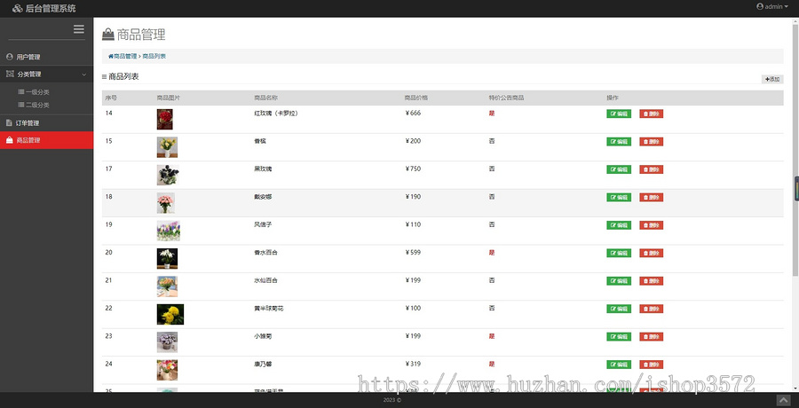 【Javaweb鲜花商城系统源码】基于springboot+thymeleaf(html)