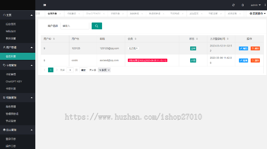 新版ChatGPT商业运营版系统源码,AI机器人,响应式ChatGPT源码